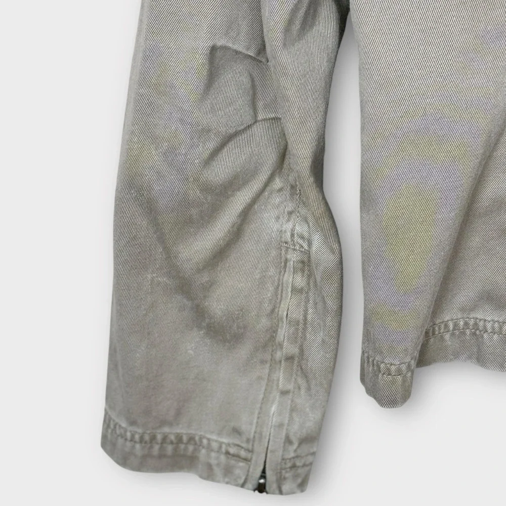 Y2K The Limited Womens Military Utility Jacket Cotton Button‎ Zip Pockets Small